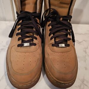 Nike Tan High-Top Athletic Shoes